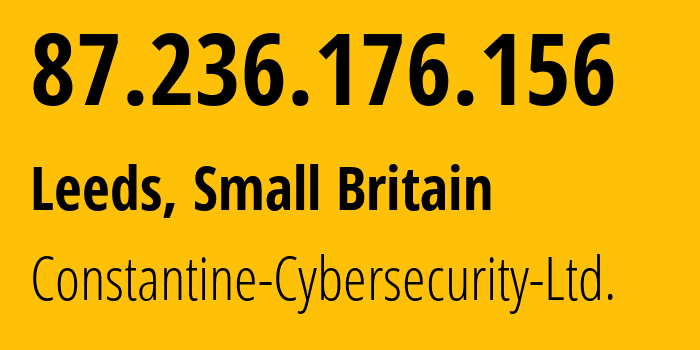 IP address 87.236.176.156 (Manchester, England, Small Britain) get location, coordinates on map, ISP provider AS211298 Constantine-Cybersecurity-Ltd. // who is provider of ip address 87.236.176.156, whose IP address