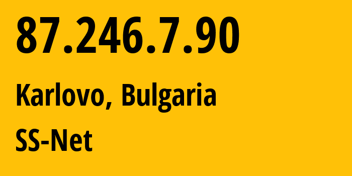 IP address 87.246.7.90 (Sofia, Sofia-Capital, Bulgaria) get location, coordinates on map, ISP provider AS204428 Global-Communication-Net-Plc // who is provider of ip address 87.246.7.90, whose IP address