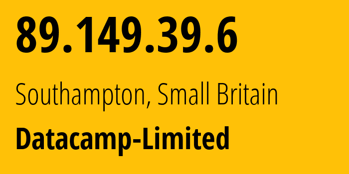 IP address 89.149.39.6 get location, coordinates on map, ISP provider AS212238 Datacamp-Limited // who is provider of ip address 89.149.39.6, whose IP address