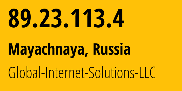 IP address 89.23.113.4 get location, coordinates on map, ISP provider AS207713 Global-Internet-Solutions-LLC // who is provider of ip address 89.23.113.4, whose IP address