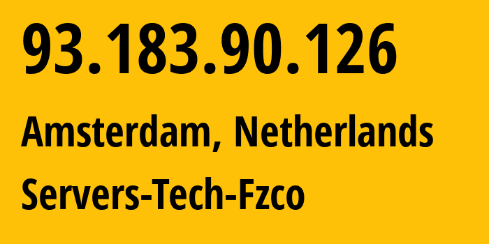 IP address 93.183.90.126 (Amsterdam, North Holland, Netherlands) get location, coordinates on map, ISP provider AS216071 Servers-Tech-Fzco // who is provider of ip address 93.183.90.126, whose IP address