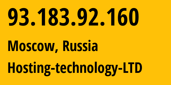 IP-адрес 93.183.92.160 (Москва, Москва, Россия) определить местоположение, координаты на карте, ISP провайдер AS48282 Hosting-technology-LTD // кто провайдер айпи-адреса 93.183.92.160