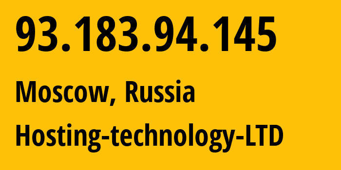 IP address 93.183.94.145 (Moscow, Moscow, Russia) get location, coordinates on map, ISP provider AS48282 MediaSeti-Moscow-3 // who is provider of ip address 93.183.94.145, whose IP address