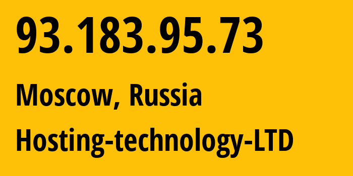 IP address 93.183.95.73 (Moscow, Moscow, Russia) get location, coordinates on map, ISP provider AS48282 Hosting-technology-LTD // who is provider of ip address 93.183.95.73, whose IP address