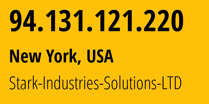 IP address 94.131.121.220 get location, coordinates on map, ISP provider AS44477 Stark-Industries-Solutions-LTD // who is provider of ip address 94.131.121.220, whose IP address