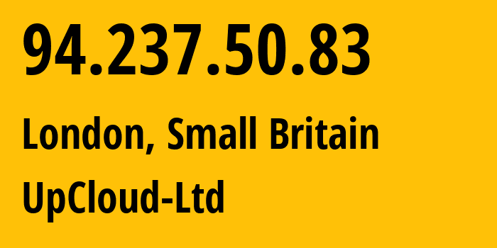 IP address 94.237.50.83 (Great Hanwood, England, Small Britain) get location, coordinates on map, ISP provider AS202053 UpCloud-Ltd // who is provider of ip address 94.237.50.83, whose IP address