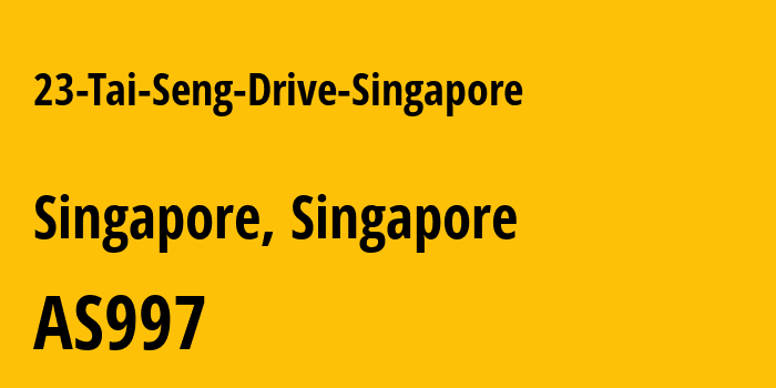 Информация о провайдере 23-Tai-Seng-Drive-Singapore AS997 KLAYER LLC: все IP-адреса, network, все айпи-подсети