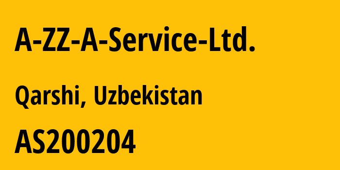 Информация о провайдере A-ZZ-A-Service-Ltd. AS200204 A-ZZ-A Service Ltd.: все IP-адреса, network, все айпи-подсети