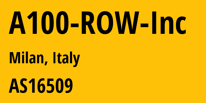Информация о провайдере A100-ROW-Inc : все IP-адреса, network, все айпи-подсети