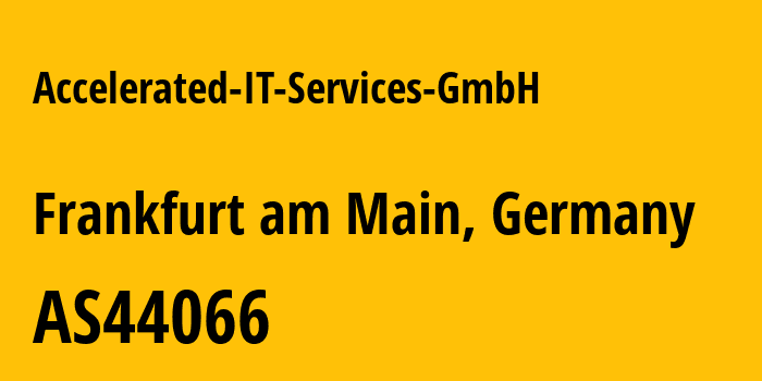 Информация о провайдере Accelerated-IT-Services-GmbH AS44066 firstcolo GmbH: все IP-адреса, network, все айпи-подсети