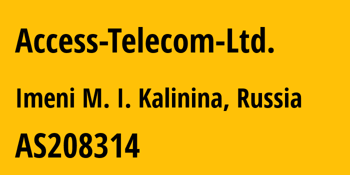 Информация о провайдере Access-Telecom-Ltd. AS208314 Access Telecom Ltd.: все IP-адреса, network, все айпи-подсети