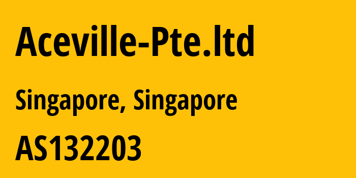 Информация о провайдере Aceville-Pte.ltd AS132203 Tencent Building, Kejizhongyi Avenue: все IP-адреса, network, все айпи-подсети