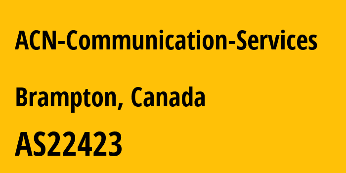 Информация о провайдере ACN-Communication-Services AS22423 Altima Telecom: все IP-адреса, network, все айпи-подсети