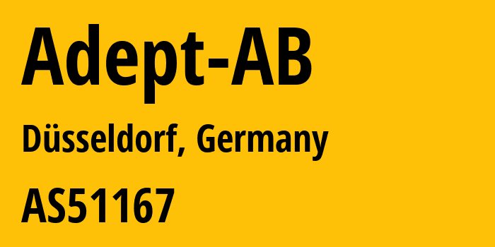 Информация о провайдере Adept-AB AS51167 Contabo GmbH: все IP-адреса, network, все айпи-подсети