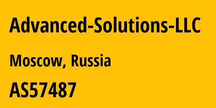 Информация о провайдере Advanced-Solutions-LLC AS57487 Advanced Solutions LLC: все IP-адреса, network, все айпи-подсети