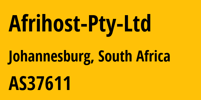 Информация о провайдере Afrihost-Pty-Ltd AS37611 Afrihost (Pty) Ltd: все IP-адреса, network, все айпи-подсети