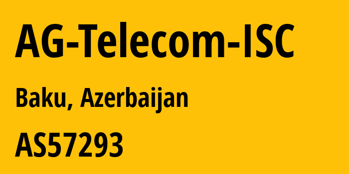 Информация о провайдере AG-Telecom-ISC AS57293 AG Telekom MMC.: все IP-адреса, network, все айпи-подсети