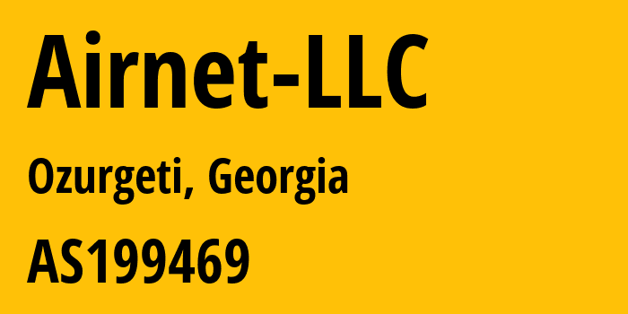 Информация о провайдере Airnet-LLC AS199469 AIRNET LLC: все IP-адреса, network, все айпи-подсети