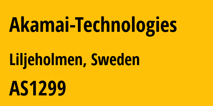 Информация о провайдере Akamai-Technologies AS1299 Arelion Sweden AB: все IP-адреса, network, все айпи-подсети