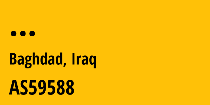 Информация о провайдере Al-Atheer-Telecommunication-Iraq-Co.-Ltd.-Incorporated-in-Cayman-Islands AS59588 Al Atheer Telecommunication-Iraq Co. Ltd. Incorporated in Cayman Islands: все IP-адреса, network, все айпи-подсети
