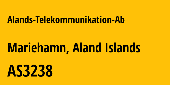 Информация о провайдере Alands-Telekommunikation-Ab AS3238 Alands Telekommunikation Ab: все IP-адреса, network, все айпи-подсети