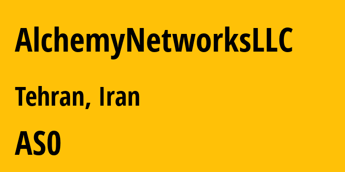 Информация о провайдере AlchemyNetworksLLC : все IP-адреса, network, все айпи-подсети