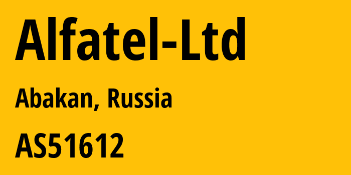 Информация о провайдере Alfatel-Ltd AS51612 Alfatel plus Ltd: все IP-адреса, network, все айпи-подсети