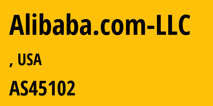 Информация о провайдере Alibaba.com-LLC AS45102 Alibaba (US) Technology Co., Ltd.: все IP-адреса, network, все айпи-подсети