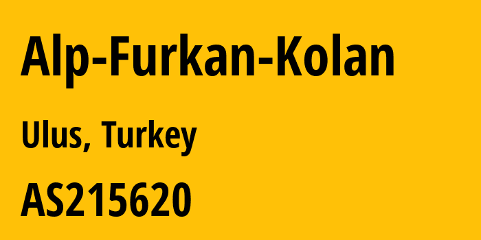 Информация о провайдере Alp-Furkan-Kolan AS215620 Alp Furkan Kolan: все IP-адреса, network, все айпи-подсети