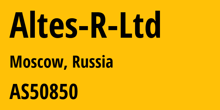 Информация о провайдере Altes-R-Ltd AS50850 Altes-R Ltd: все IP-адреса, network, все айпи-подсети