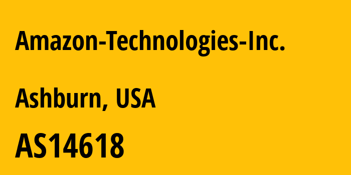 Информация о провайдере Amazon-Technologies-Inc. AS16509 Amazon.com, Inc.: все IP-адреса, network, все айпи-подсети