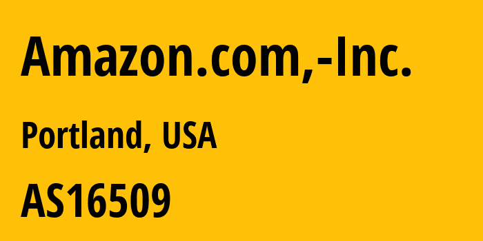 Информация о провайдере Amazon.com,-Inc. AS14618 Amazon.com, Inc.: все IP-адреса, network, все айпи-подсети