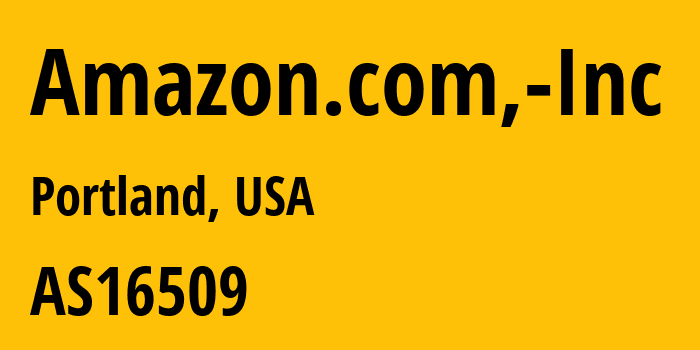 Информация о провайдере Amazon.com,-Inc AS16509 Amazon.com, Inc.: все IP-адреса, network, все айпи-подсети