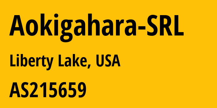 Информация о провайдере Aokigahara-SRL AS215659 Aokigahara SRL: все IP-адреса, network, все айпи-подсети