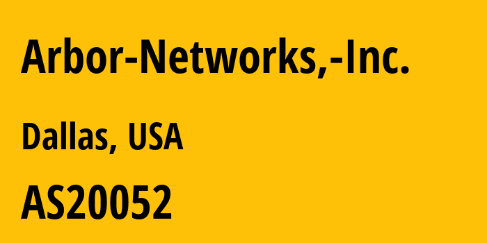 Информация о провайдере Arbor-Networks,-Inc. AS20052 Arbor Networks, Inc.: все IP-адреса, network, все айпи-подсети