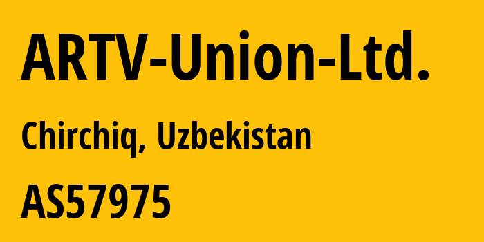 Информация о провайдере ARTV-Union-Ltd. AS57975 ARTV Union Ltd.: все IP-адреса, network, все айпи-подсети