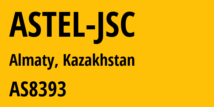 Информация о провайдере ASTEL-JSC AS8393 ASTEL JSC: все IP-адреса, network, все айпи-подсети