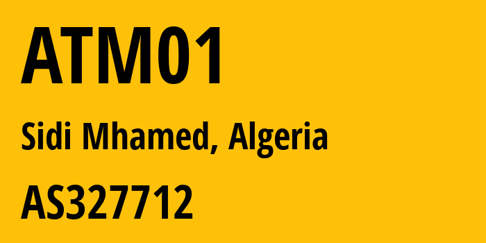 Информация о провайдере ATM01 AS327712 Telecom Algeria: все IP-адреса, network, все айпи-подсети