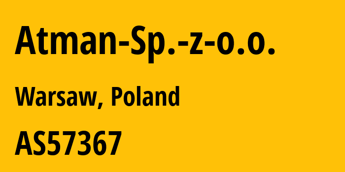 Информация о провайдере Atman-Sp.-z-o.o. AS34342 Atman Sp. z o.o.: все IP-адреса, network, все айпи-подсети