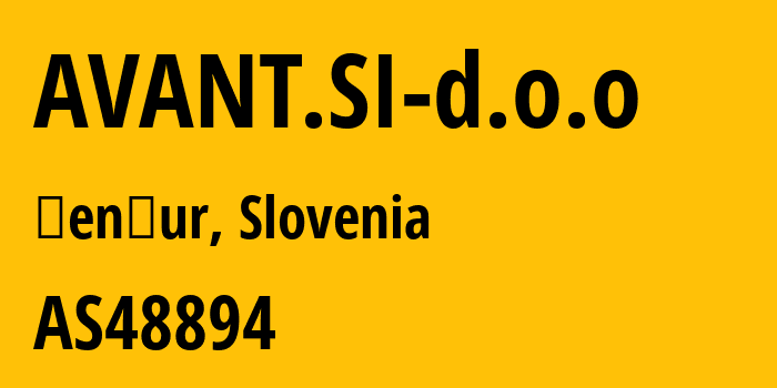 Информация о провайдере AVANT.SI-d.o.o AS48894 Optimus IT d.o.o.: все IP-адреса, network, все айпи-подсети