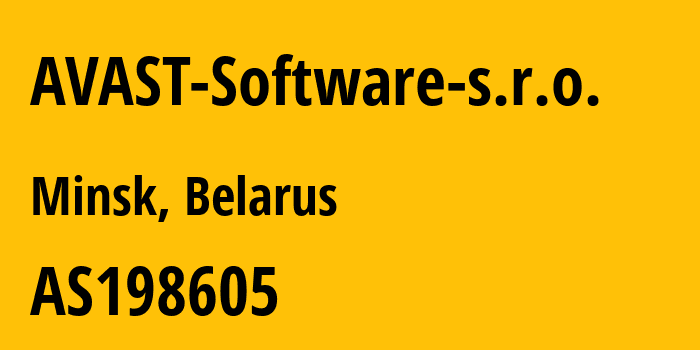 Информация о провайдере AVAST-Software-s.r.o. AS198605 AVAST Software s.r.o.: все IP-адреса, network, все айпи-подсети