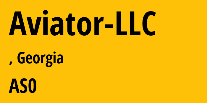 Информация о провайдере Aviator-LLC : все IP-адреса, network, все айпи-подсети