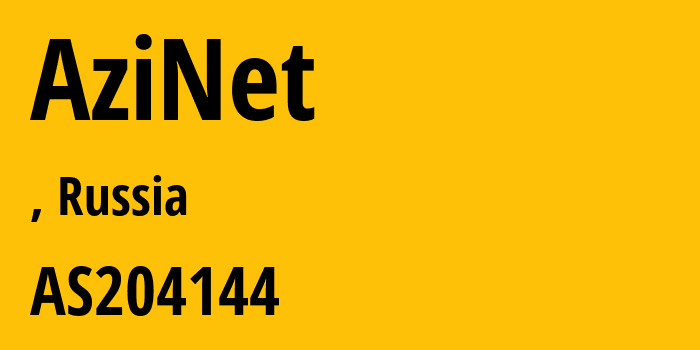 Информация о провайдере AziNet AS204144 Comfort XXI Century Ltd.: все IP-адреса, network, все айпи-подсети