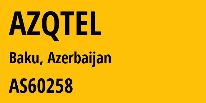 Информация о провайдере AZQTEL AS60258 ENGINET LLC: все IP-адреса, network, все айпи-подсети