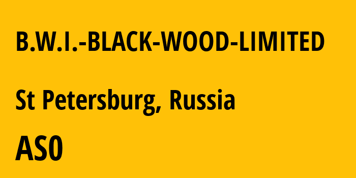 Информация о провайдере B.W.I.-BLACK-WOOD-LIMITED : все IP-адреса, network, все айпи-подсети