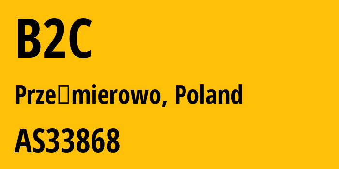 Информация о провайдере B2C AS33868 INEA sp. z o.o.: все IP-адреса, network, все айпи-подсети