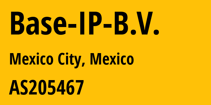 Информация о провайдере Base-IP-B.V. AS205467 Base IP B.V.: все IP-адреса, network, все айпи-подсети