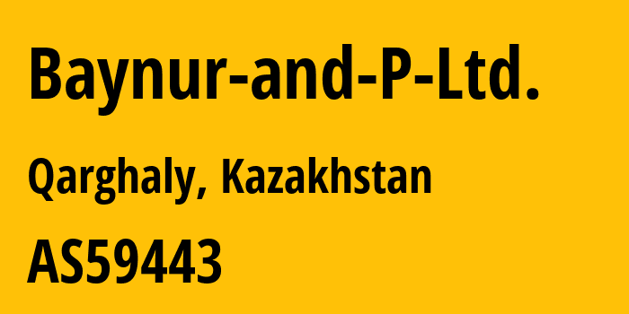 Информация о провайдере Baynur-and-P-Ltd. AS59443 Baynur and P Ltd.: все IP-адреса, network, все айпи-подсети