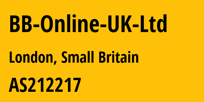 Информация о провайдере BB-Online-UK-Ltd AS212217 BB-Online UK Ltd: все IP-адреса, network, все айпи-подсети