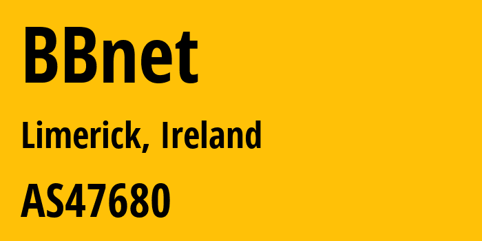 Информация о провайдере BBnet AS47680 EOBO Ltd T/A BBnet: все IP-адреса, network, все айпи-подсети